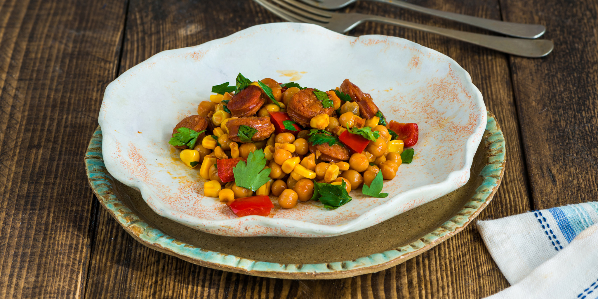 Chickpeas with Chorizo at foodious.com