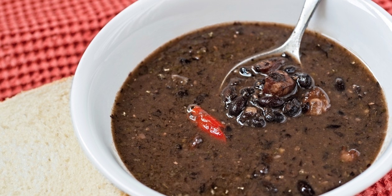 Black Bean Soup with Cumin & Cilantro at foodious.com